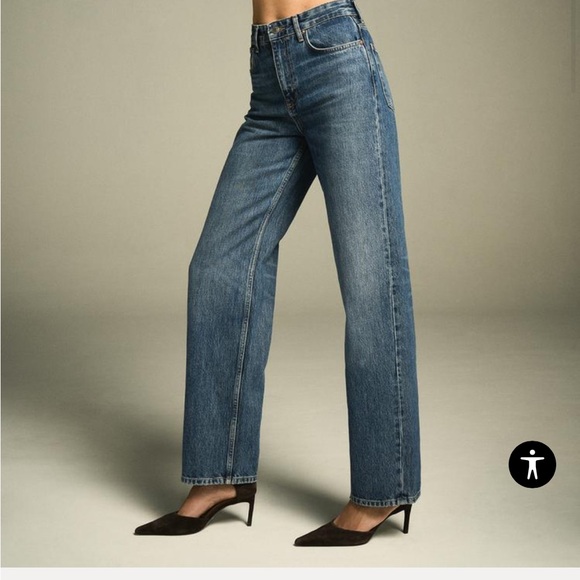 Zara Denim - Zara High Rise Wide Leg Jeans